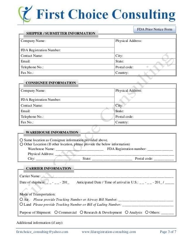 Oil paint defined Fda prior notice filing time requirements